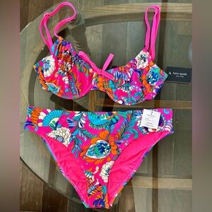 Kate Spade Radiant Pink Swimsuit NWT Size XL MSRP $148.00